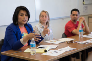 Monserrat Padilla speaking at the Seattle Summit.